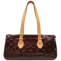 ルイヴィトン LOUIS VUITTON ハンドバッグ ローズウッド アヴェニュー モノグラムヴェルニ アマラント ゴールド金具 赤紫 ショルダー 肩掛け  M93510 FL2110【中古】