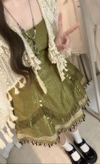 🍵 オリジナル茶語・国風雅韻 🍵 改良された漢服要素 | 汉服風新しい中国風 | 春夏用女性向け | ショールセット
