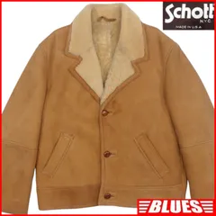 美品　ショット　ムートン　くるみボタン　ボア　ロング　90s 2025年最新】schott ムートンの人気アイテム - メルカリ
