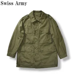 【希少】 70sヴィンテージ スイス軍 Swiss Army 実物 マウンテンジャケット フィールドパーカー ユーロ ミリタリー 山岳部隊 52 セージグリーン メンズ
