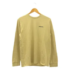 Patagonia / パタゴニア | 2022SS | Men's Long Sleeve P-6 Logo Responsibility ロゴプリント Tシャツ | S | ベージュ | メンズ