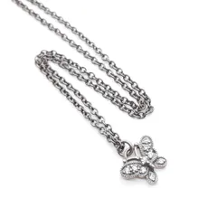 ANNA SUI アナスイ ネックレス SILVER 925 シルバー ジルコニア 蝶 バタフライ パピヨン