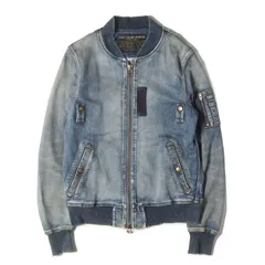 【美品】TMT ティーエムティー ジャケット インディゴ サイズ:M | 20AW ヴィンテージ加工 デニムスウェット MA-1 ジャケット (SWEATLIKE-STRETCH DENIM TYPE-MA-1 FLIGHT JACKET)【メンズ】【中古】のサムネイル