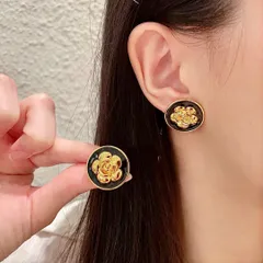 【今日特価】CHANEL シャネル 中古 ダブル C イヤリング オリジナルロゴ再現 送料無料！在庫限定セール価格！