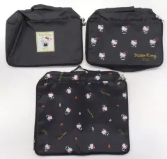 【中古】雑貨 ハローキティ(ブラック/ハート) トラベルインナーケース3点セット 「サンリオキャラクターズ」