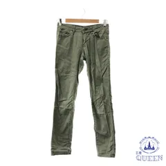 【訳アリ】 UNIQLO ユニクロ ボトムス パンツ スキニー デニム シンプル ロング丈 レディース カーキ 23 901-6640 送料無料 古着