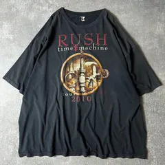 Rush タイムマシンツアー2011TシャツバンドT 希少 RUSH 2011 タイムマシーン ツアー 半袖Tシャツ 黒 XL