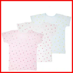 3分袖シャツ3枚組 ガールズ インナー [ガロー] 綿100% オールシーズン