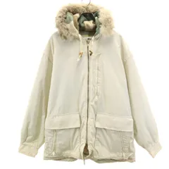 WOOLRICH ウールリッチ 70s ヴィンテージ 白タグ モッズコート XL アイボリー TALONジップ メンズ 古着