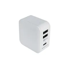 カシムラ AC充電器 USB-A 2ポートとUSB Type-Cポート搭載 AC-034(WH)のサムネイル