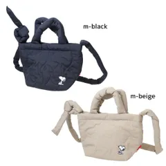 スヌーピー ショルダーバッグ IP.BR.quilt.Peanuts-0N キルティング生地ミニショルダー ピーナッツ ルートート 手提げかばん 斜め掛け キャラクター グッズ 