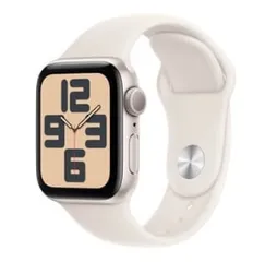 Apple Watch SE GPSモデル 40mm スターライトスポーツバンド アルミニウムケース M/L MXEG3J/A  スマートウォッチ