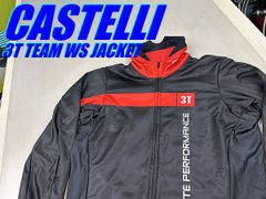 イチ推し!! ほぼ未使用!! CASTELLI × 3T TEAM WS JACKET size:L WIND STOPPER カステリ × スリーティー ウィンターサイクルジャケット ロード ミニベロ クロス ピスト MTB M-873