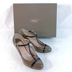 Luxage Tストラップ ハイヒール サンダル 約23cm ブラウン系