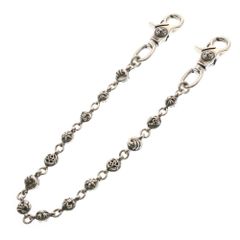 CHROME HEARTS (クロムハーツ) 2クリップショート #2マルチボール ウォレットチェーン シルバー