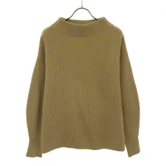 アダムエロペ ウール 長袖 ハイネック セーター F ベージュ Adam et Rope' ニット レディース