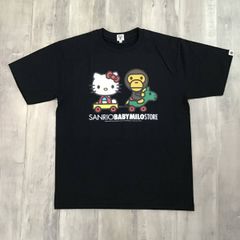 ★新品★ 2010年 SANRIO × BAPE マイロ Tシャツ Lサイズ a bathing ape サンリオ エイプ ベイプ milo kitty キティ マイメロディ NIGO