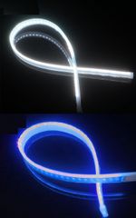 シーケンシャル ウインカー LEDテープ 流れるウインカー 12V車 LED シリコンチューブ 汎用品 60cm シーケンシャルウインカー ホワイト/アンバー ブルー/アンバー 切替 カット可能 シリコン 柔らかい ダブルカラー 日本車用 取付簡単 2本セット