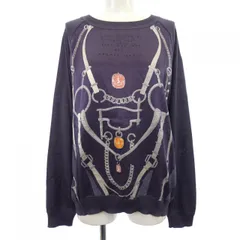 新品タグ付き エルメス 22AW 宮廷の馬具 カシミヤシルク ツイルレーヌニット 新品タグ付き エルメス 22AW 宮廷の馬具 カシミヤシルク ツイル