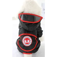 ☆ ブラック ☆ 2XL ☆ 犬レインコード pkaccope0310 犬 レインコート パーカー カッパ ポンチョ フード付き レインポンチョ ペット服 ドッグウェア ペットウェア 犬用 お出かけ お散歩 雨 イヌ いぬ おしゃれ ペット用品レインコート