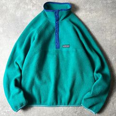 90s USA製 LAND'S END フリース スナップT プルオーバー M / 90年代