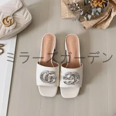 綺麗美品  グッチ  レディース 靴  サンダル  サボ・クロッグサンダル ハイヒール 3cm/7cm 7
