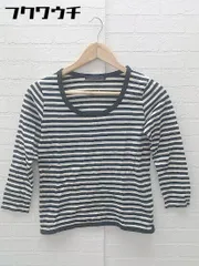 ◇ MACPHEE マカフィー TOMORROWLAND ボーダー 長袖 Tシャツ カットソー サイズ1 ホワイト ブラック レディース 【中古】 【1102020004774】