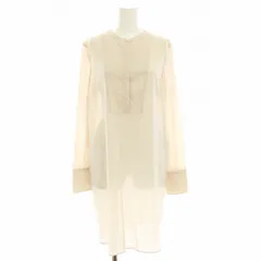 ブルネロクチネリ BRUNELLO CUCINELLI ロングシャツ ブラウス バンドカラー 長袖 チュニック丈 シアー 絹 シルク M ベージュ レディース 2025年最新】BRUNELLO CUCINELLI レディース 長袖 シャツ