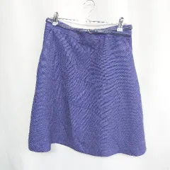 ◇ ◎ KUMIKYOKU ひざ丈 フレア スカート サイズ3 ブルー レディース E  【1407020041553】
