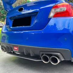 スポーティ全開♪ カーボン ルック リアカナード スバル WRX STI VAB STI タイプS S207 S208 NBRチャレンジパッケージ タイプRA-R b12091