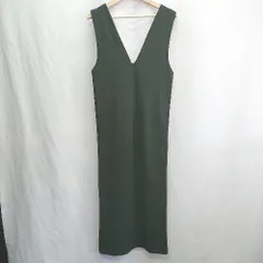 ◇ ⊂ NEUNA 2WAY Vネック ロング丈 ワンピース サイズＳ ブラック レディース E  【1502060026390】