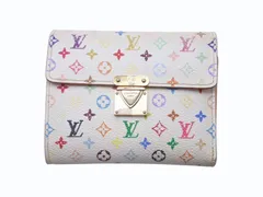 LOUIS VUITTON ルイヴィトン ポルトフォイユ コアラ ブロン M58014 村上隆 ホワイト モノグラム マルチカラー  PVC ヌメ革 美品 中古 4b005183