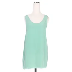 クロエ CHLOE シルク レイヤードトップス ブラウス ノースリーブ 38 ブルーグリーン 青緑 14SHT-14S004 国内正規のサムネイル