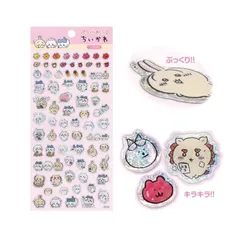 エンスカイ ensky / ちいかわ ぷっくりあしーる /(1)クリア (ぷっくりでキラキラのシール！)