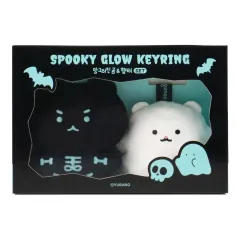 ドクロりんごが頭に乗った熊陶人形