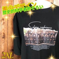 【希少デザイン】Solvay Conference 歴史的科学者プリントTシャツ