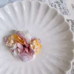 ウェディング　髪飾り　ミニヘアクリップ　キッズ　お揃い　七五三髪飾り　和装髪飾り