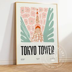 インテリアポスター 日本庭園 抽象画 和風デザイン おしゃれなアート