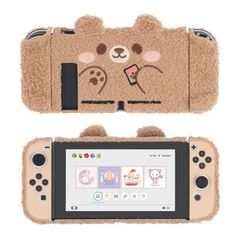 Nintendo Switchカバー nintendo switch対応 カバー 分体式カバー ニンテンドースイッチカバー スイッチ対応 取り付け簡単 衝撃吸収 汚れ防止 手触れいい 指紋防止 全面保護カバー ふわふわ熊