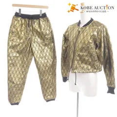 ■ アディダス オリジナルス セットアップ トラック ジャケット パンツ シェルトゥ コラボ リバーシブル レディース M ゴールド ブラック