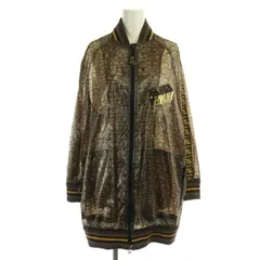 フェンディ FENDI roma amor ズッカ柄 FFロゴ シアージャケット ブルゾン ジップアップ シースルー ラメ IT36 茶色 ブラウン FJ6658 /ES ■OSのサムネイル