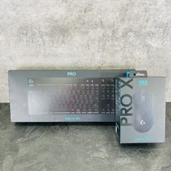 ゲーミングキーボード マウス 2点セット 【中古】動作保証 logicool ロジクール PRO G-PKB-002 G-PPD-003WL ブラック / 512724