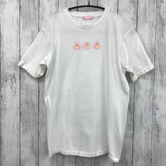 【 wc 】ダブルシー 半袖 ホワイト 花柄 刺繍