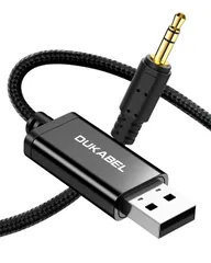 新品 DuKabel 1.2M USB 3.5mm変換ケーブル ステレオオーディオ ケーブル Windows/Vista/XP、PS4、PS5、Linux、Chromebook、Windows Surface 3 pro、Raspberry Pi等対応 車/充