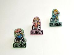《車いす紅蓮隊》オフィシャルグッズ【オリジナルピンバッチ】登場☆★