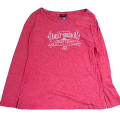 ハーレーダビッドソン　長袖Tシャツ　XLサイズ　レッド　US古着　Y2K