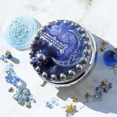 再販不可★　ミッドナイト・月のピルケース　ハンドメイドピルケース　ハンドメイドレジン　レジンピルケース　小物入れ　薬入れ