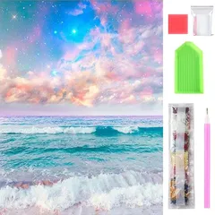 サムコス ダイヤモンドアート キット ダイヤモンドの絵画 1セット きれい 全面貼り付け ダイヤモンドアート 塗装 初心者 大人の子供 DIY 手芸キット 芸術品 家の壁の装飾 ビッグサイズ 複数サイズ (E, 30cm*40cm) 1