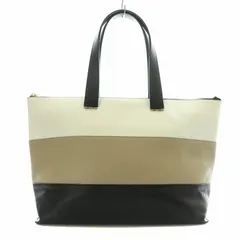 ジョルジオアルマーニ GIORGIO ARMANI トートバッグ レザー 白 ホワイト ベージュ 黒 ブラック /NW30 ●Dのサムネイル