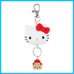 【人気商品】サンリオ(SANRIO) フェイス形リールキーホルダー ハローキティ キーマスコット キティちゃん hello kitty 13×4.9×1.8cm キャラクター 168645